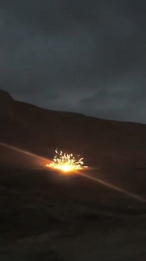 Firing an RPG 7 Anti-Personnel Rocket at Night