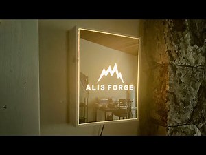 Making a CUSTOM ENGRAVED MIRROR RGB LIGHT SIGN