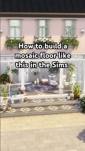 Sims 4 Build Hack: Mosaic Floor 🛠️ #sims4