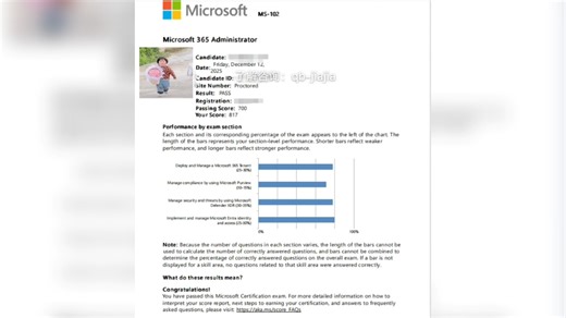 微软官方定义的「Microsoft 365 管理员专家」MS102认证核心考试，聚焦企业级云环境的统筹管理能力。