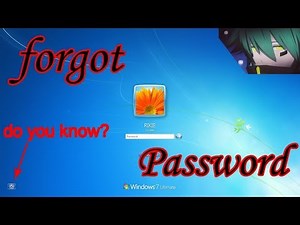 How to Reset password windows 7