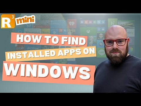How to find installed apps on Windows