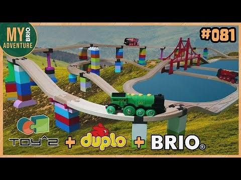 [081] BRIO Trains Layout With Toy2 Track Connectors