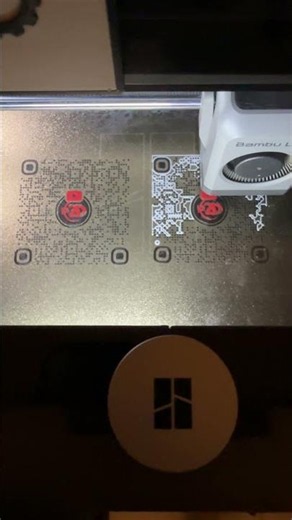 3-D printing QR code for YouTube channel to go on T-shirts ￼