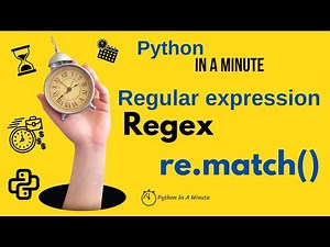 Regex in Python - Learn re.match() in a minute!