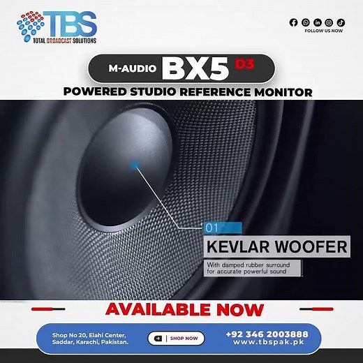 M-Audio - BX5 D3 Powered Studio Monitor