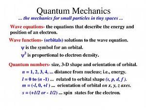 Quantum Mechanics - SlideServe