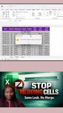 Why You Should Stop Merging Cells in Excel (And What to Do Instead)