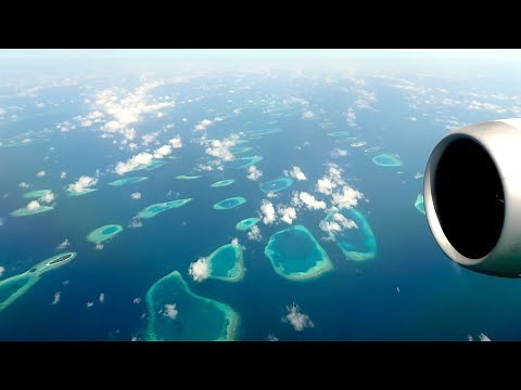 Takeoff from Male Airport (Maldives): SPECTACULAR aerial views!