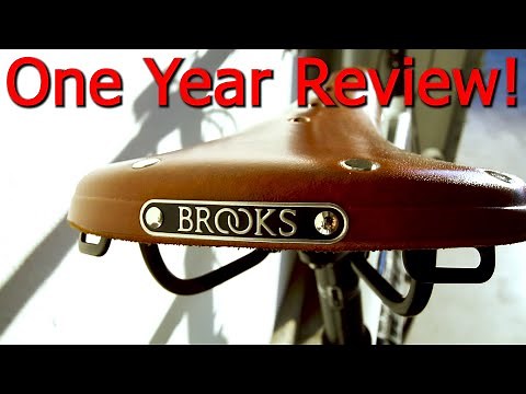 Brooks B17 Saddle Review! (ONE FULL YEAR RIDING brooks saddle)