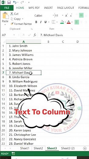 Split Data in Seconds with Text to Columns 🔥 | Excel Quick Tip #Shorts
