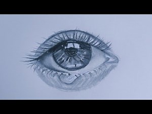 EYE DRAWING: How to draw crying eye #sketch #eye #tutorial #pencilsketch