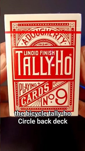 BICYCLE TALLY-HO DECK PLAYING CARDS UNBOXING and REVIEW