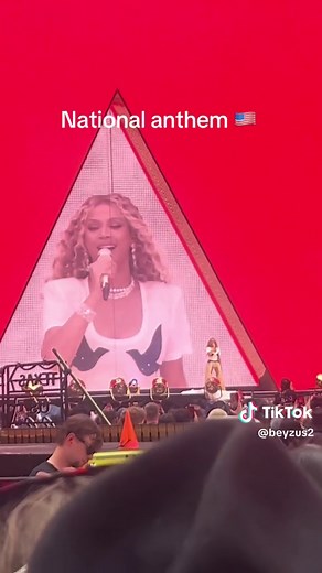 Beyoncé Cowboy Carter Star Spangled Banner London Night 6 #beyonce #beyonceconcert #beyoncetour #cowboycarterrour2025 #cowboycarter🇺🇸🐎 #LDN6 #CCTLDN6 #ActII #nationalanthem #fyp