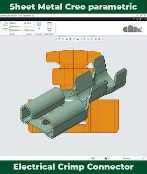 Electrical wire terminals crimp connector in Creo Parametric