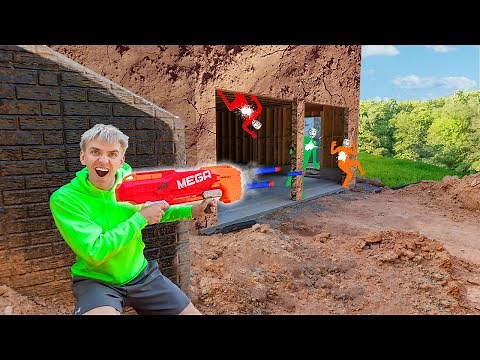 Nerf Blaster Battle Royale Challenge in Underground Backyard Bunker! (Last to Defeat Mystery Spy)