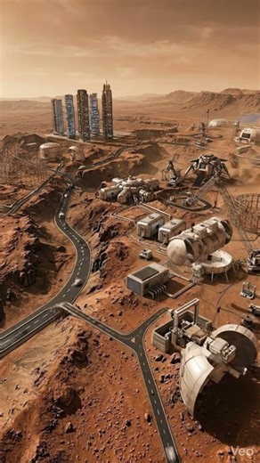 Building the First City on Mars | Epic Construction Timelapse 🚀 #shorts #shortsviral