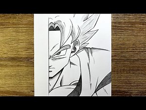 How to Draw Goku Super Saiyan from Dragon Ball Super | Step-by-Step Goku Super Saiyan Drawing