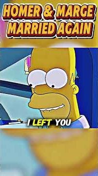 Homer & Marge Married Again 😍😍#babifreitas #simpsons #cartoon #funny #comedy