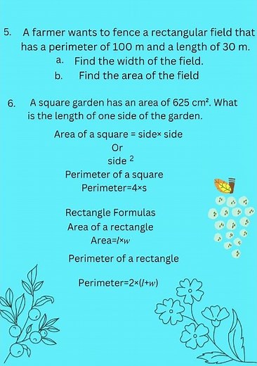 Area and Perimeter Practice Worksheet #area and perimeter #maths
