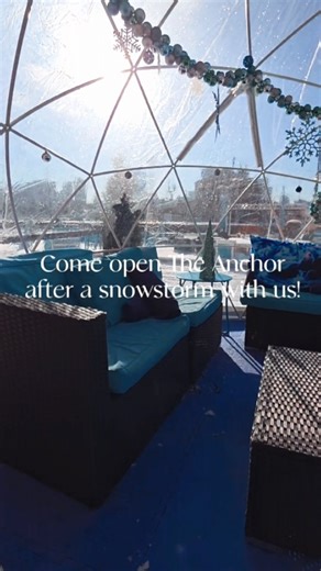 22 reactions | Snow on the docks. Hot cocoa in hand. Gloves on....