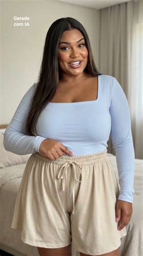 Women's Plus Size Godet Shorts - Official Store - Loose Fit - High Waist - Cool Summer Style