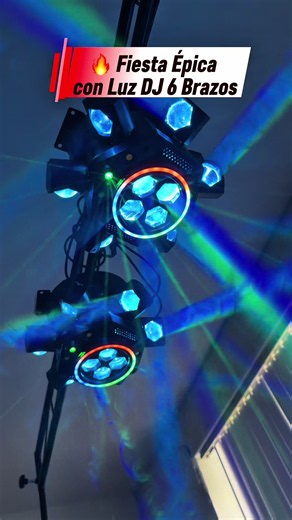 Convierte cualquier espacio en una pista de baile profesional. Con efectos RGBW, luces multicolor, estrobos y activación por sonido, esta luz DJ de 150W crea un ambiente increíble para fiestas, bodas y eventos. 🎶✨ #PartyLights #fathersdaygift #DealsForYouDays #Tiktoshopstockup #SummerVibes