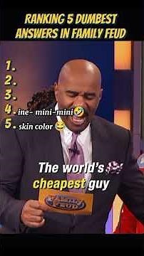Ranking 5 dumbest answer's in family feud#steveharvey#family#familyfeud