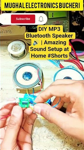 DIY MP3 Bluetooth Speaker 🔊 | Amazing Sound Setup at Home #Shorts #portablespeaker #minispeaker