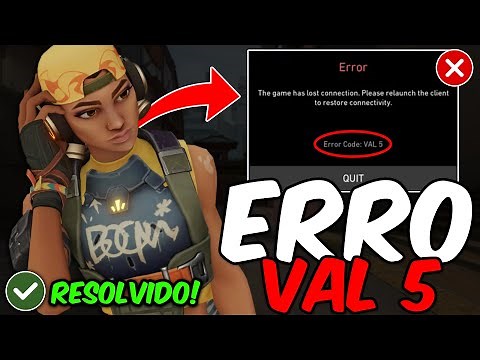 Como Resolver o Erro VAL 5 do Valorant em 2024! | CÓDIGO DE ERRO: VAL 5 VALORANT
