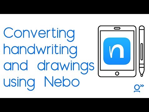 How to convert handwriting and drawn objects using the Nebo app