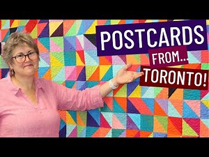 📫💜 Bust Your Stash - Fast & Easy Quilt - Stashbuster #11 Postcards from Toronto