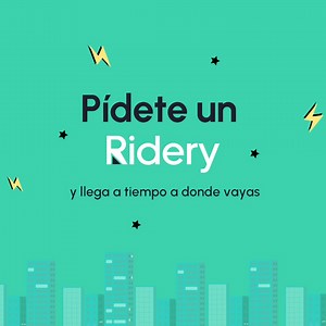 Olvídate del estrés por llegar tarde. Ridery te lleva donde quieras, cuando quieras. ¡Instala la app y pruébala! 🚗🛵😊 | Ridery