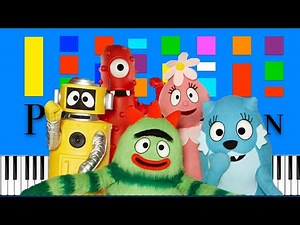 What Is Fun? - Yo Gabba Gabba! Slow EASY Medium 4K Piano Tutorial