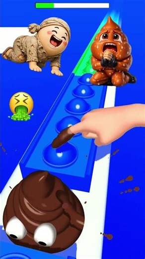 POOP vs EGG! The Funniest 3D ! 🤣🥚 Pop Runner 3D Fun #gaming​ #shorts​ #shortfeed​ #viralshorts​