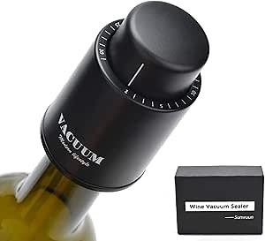 [2 PACK] Wine Bottle Stoppers,Real Vacuum Stoppers,Reusable Wine Preserver,Wine Corks Keep Fresh,Best Christmas and Birthday Gifts for Wine Lovers.