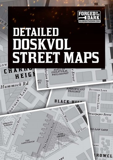 Doskvol Street Maps - Detailed Maps for Blades in the Dark - Old Dog Games | DriveThruRPG