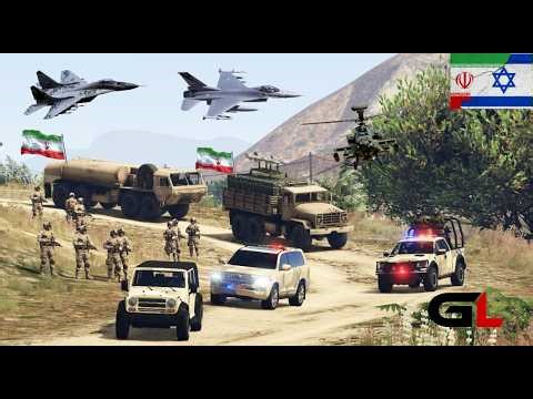 GTA 5 - Fighter Jets & Helicopters Attack on Military Convoy - Gameplay
