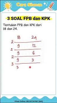 TRIK MENENTUKAN FPB dan KPK