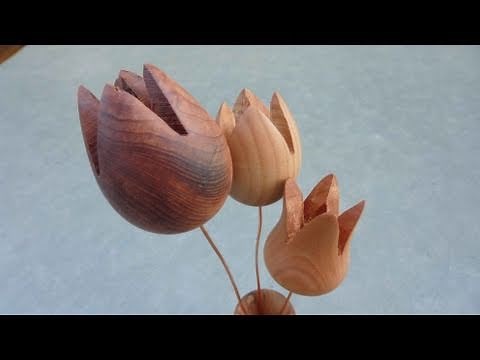 Woodturning Turning A Flower
