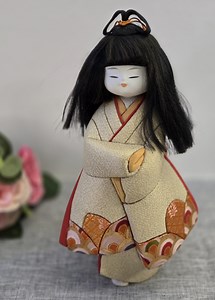Vintage japanische Kimekomi-Mädchen-Puppe Traditionelles Volkshandwerk Japan 10,5 "Hoch - Etsy.de