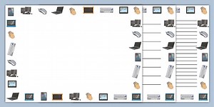 KS1 Computing Full Page Borders (Landscape)