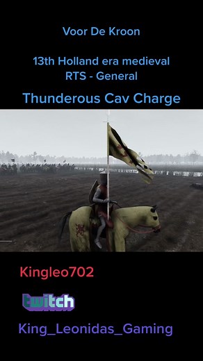 Medieval RTS Gameplay: Thunderous Cavalry Charge in 13th Century Holland