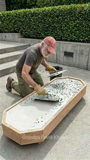 Trash to $2,000 Designer Table Look | DIY Glass Terrazzo