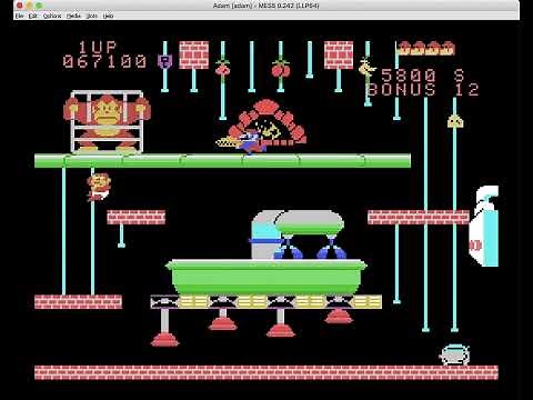 Donkey Kong Junior Super Game (Super Donkey Kong Junior) Coleco Adam Gameplay #1