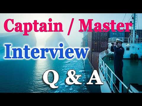 Maritime Captain/Master Interview Questions with Sample Answers
