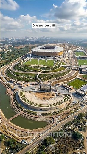 Bhalswa Landfill to Sports City | Delhi's Future Sports Hub | AI Concept