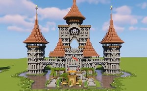 【5x5建筑教程】简单的大城堡