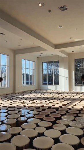 Amazing wood trunks floor #interiordesign #bedroommakeover #viralasmr