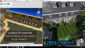 Feel the beauty of your AutoCAD design as you model it. In #Lumion 10.3, LiveSync is now available for AutoCAD, letting you set up a real-time rendering connection for faster workflows and greater insight into your design. Learn more about LiveSync for AutoCAD: http://bit.ly/3b4SyfM | Lumion